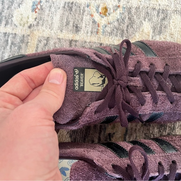 Adidas Samba Shoes - Purple Suede “Beaver” - Picture 5 of 5